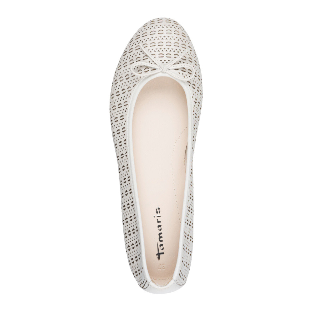 detail Dámské baleríny TAMARIS 22116-41-1B0 bílá S6