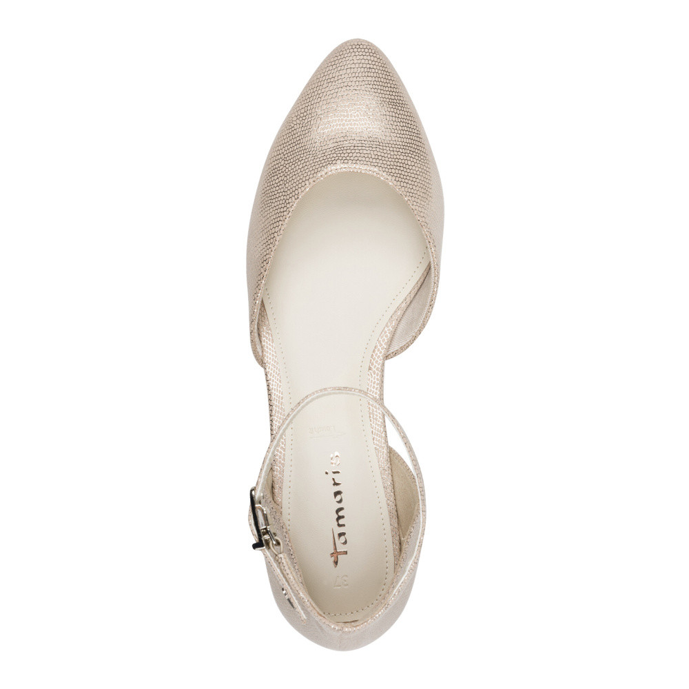 detail Dámské baleríny TAMARIS 22155-46-968 zlatá S6