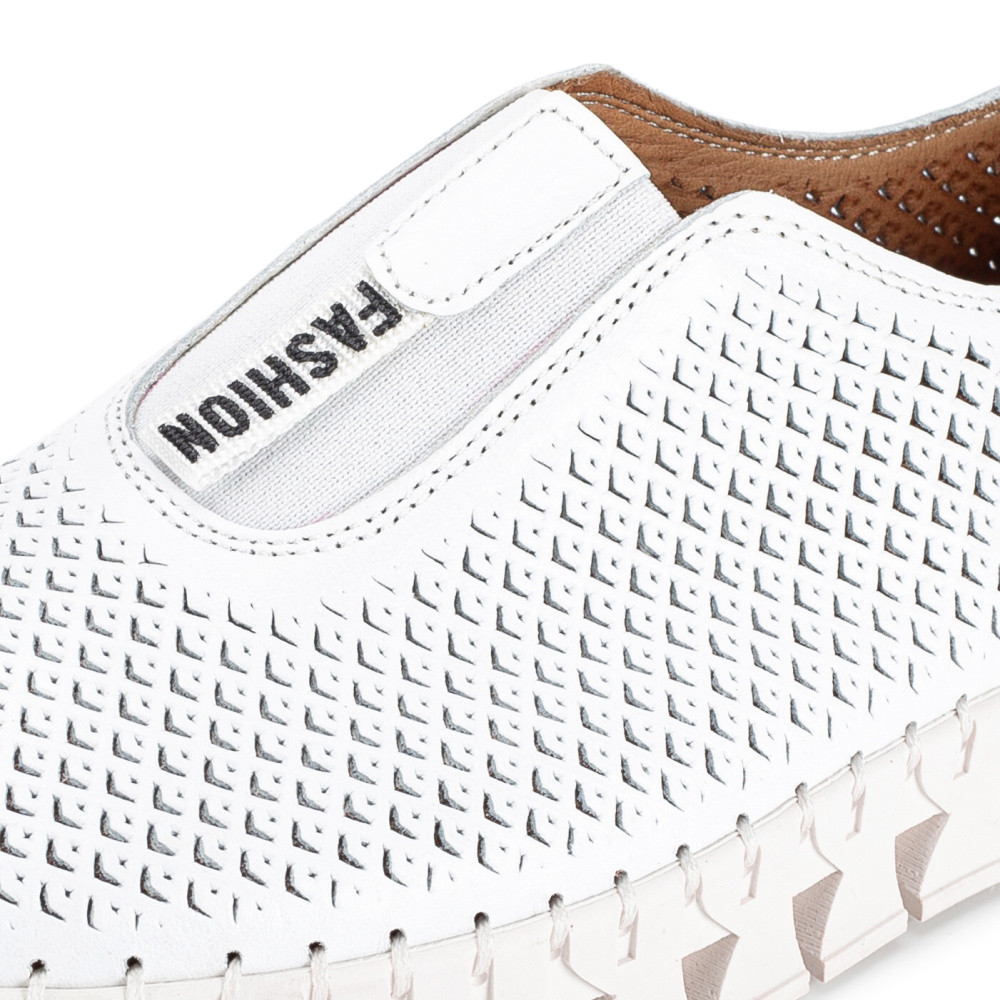 detail Dámské mokasíny IBERIUS P420-2002-619 12 bílá S6