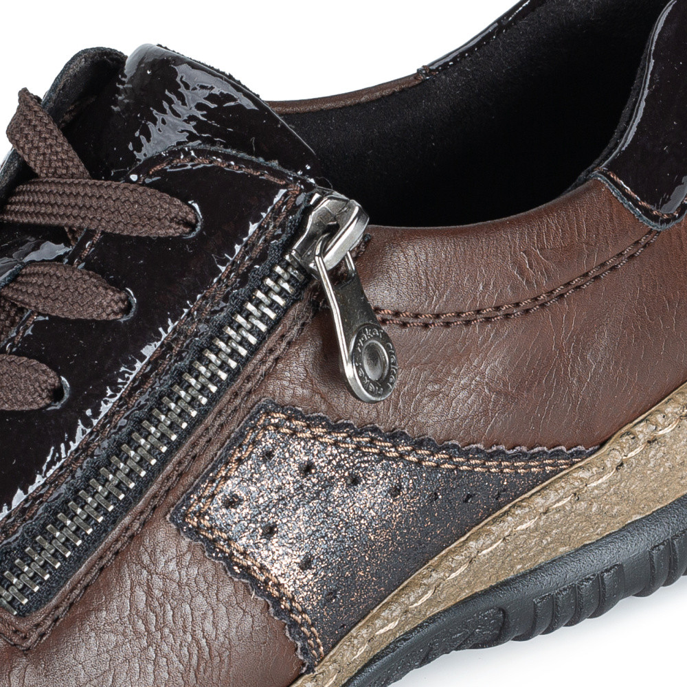 detail Dámské polobotky RIEKER N3200-24 hnědá W6