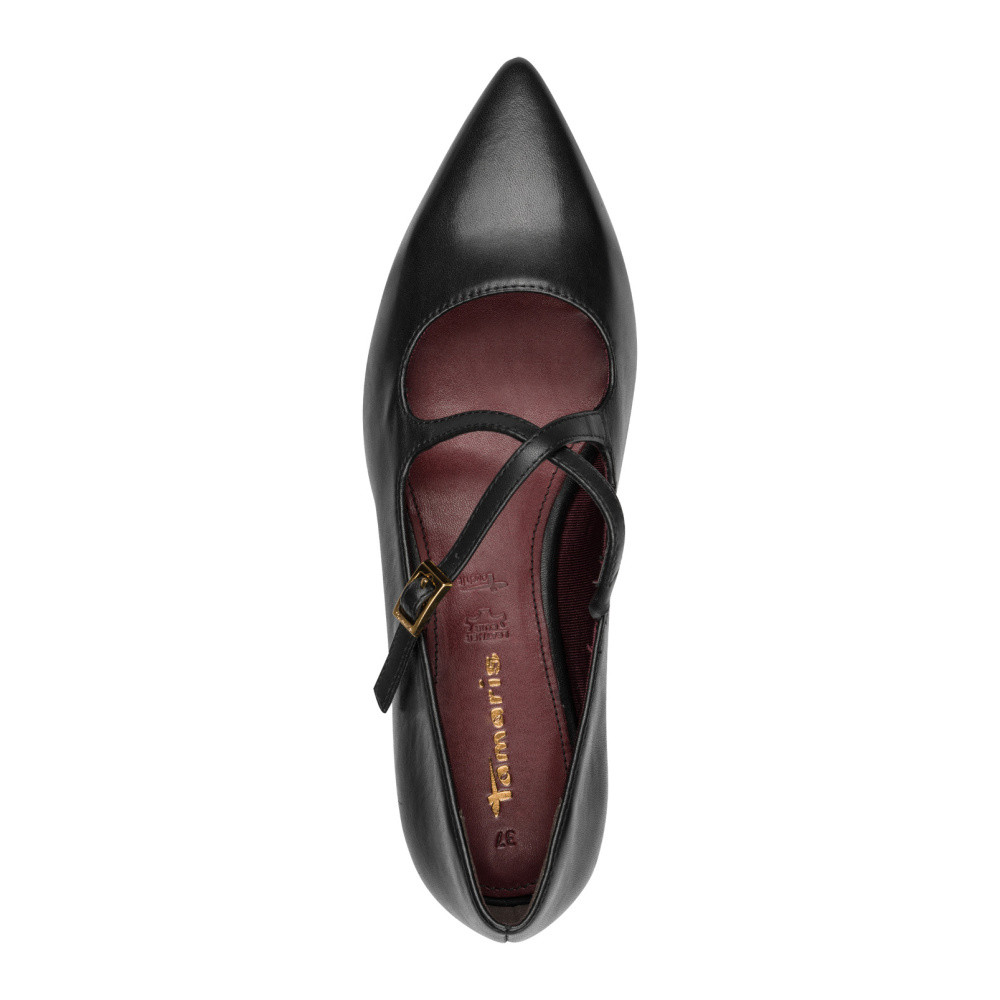 detail Dámské baleríny TAMARIS 1-22161-47   BLACK LEATHER 003   H/W6
