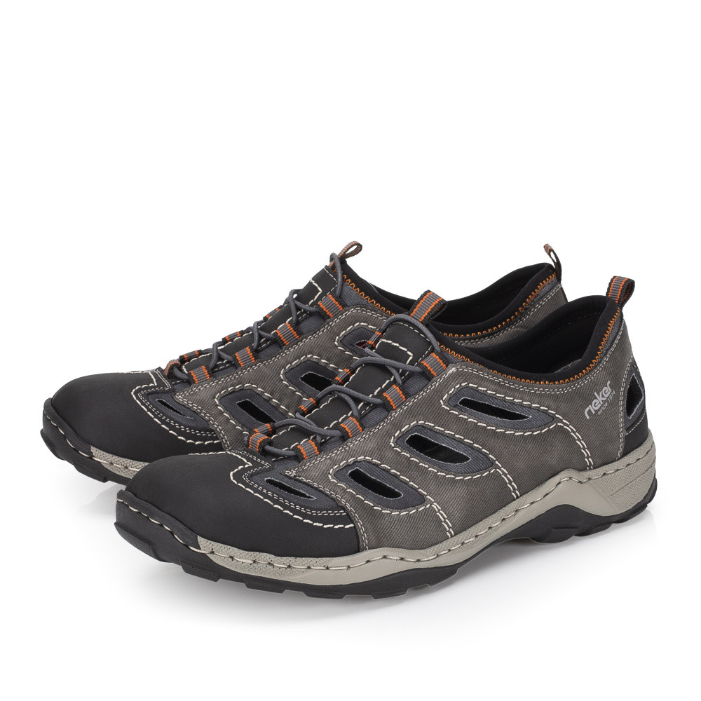 detail Pánské sandály RIEKER 08065-02 šedá S6