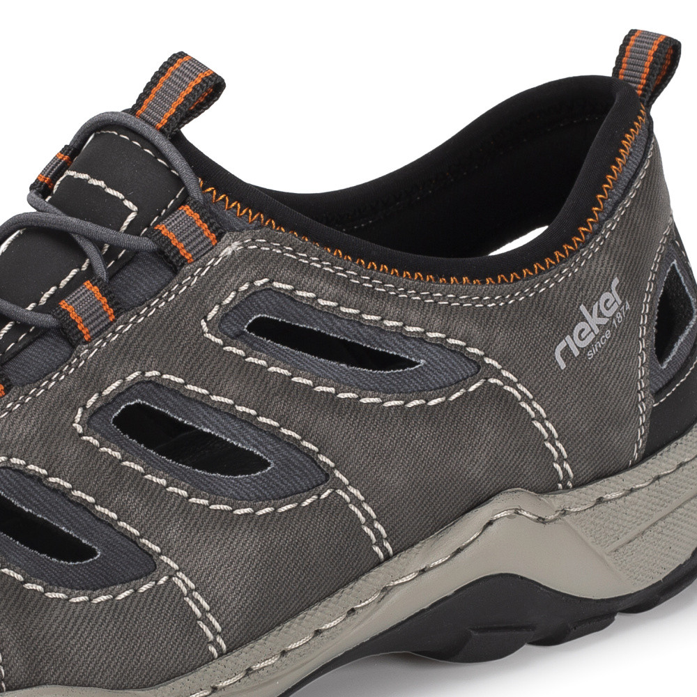 detail Pánské sandály RIEKER 08065-02 šedá S6