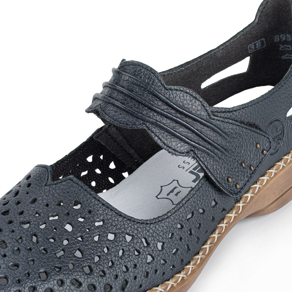 detail Dámské polobotky RIEKER 41399-14 modrá S5