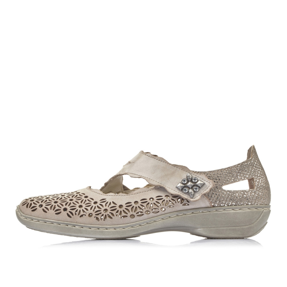 detail Dámske poltopánky RIEKER 413G4-42 béžová S3