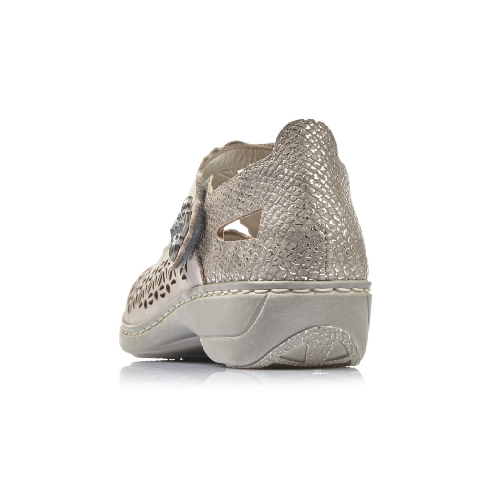 detail Dámske poltopánky RIEKER 413G4-42 béžová S3