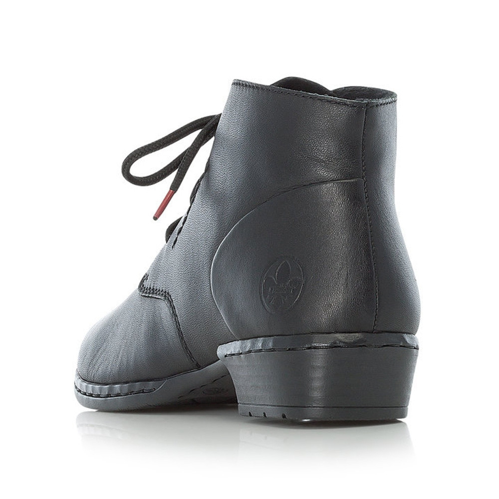 detail Dámská kotníková obuv RIEKER 52230-01 černá W0