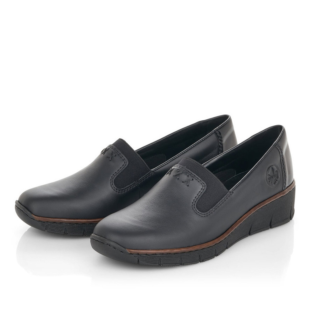 detail Dámské mokasíny RIEKER RIE-1017150-W0 černá