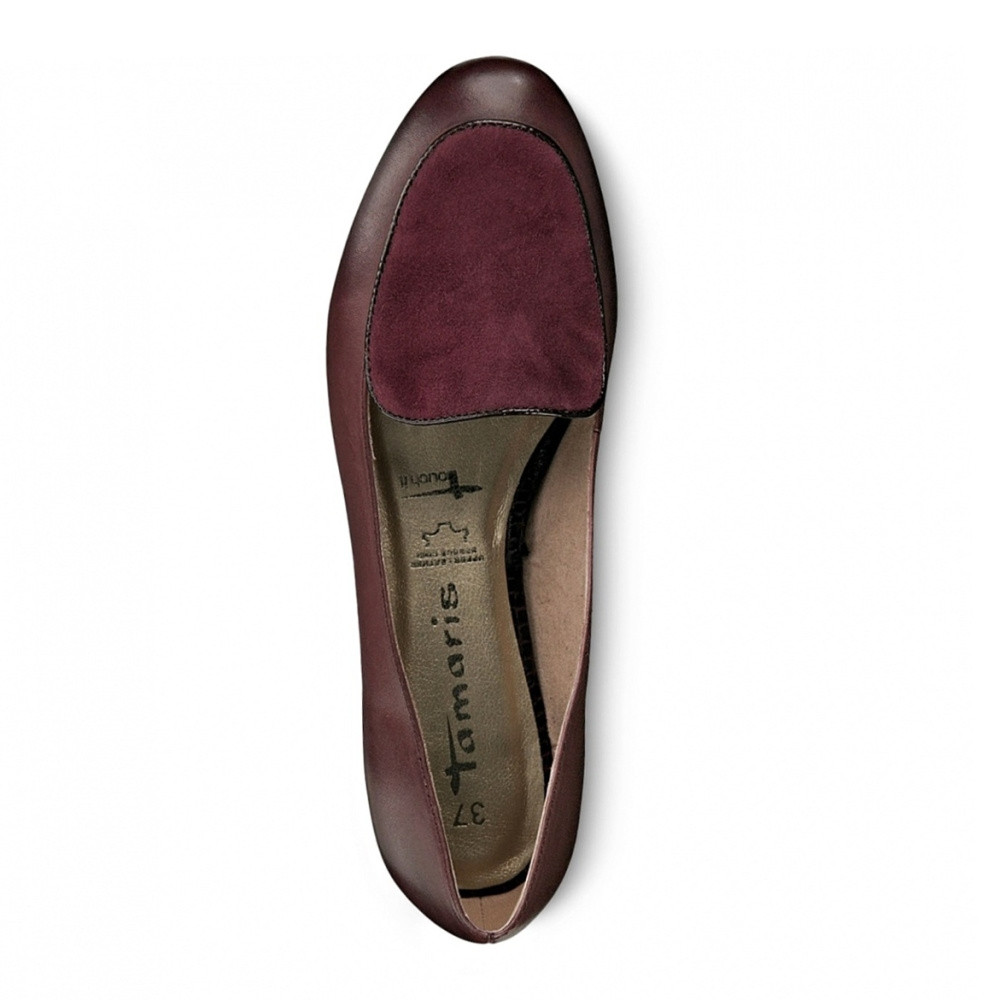 detail Dámské mokasíny TAMARIS TAM-1017297-W9 vínová
