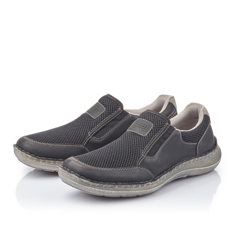 detail Pánské mokasíny RIEKER RIE-1018141-S1 černá