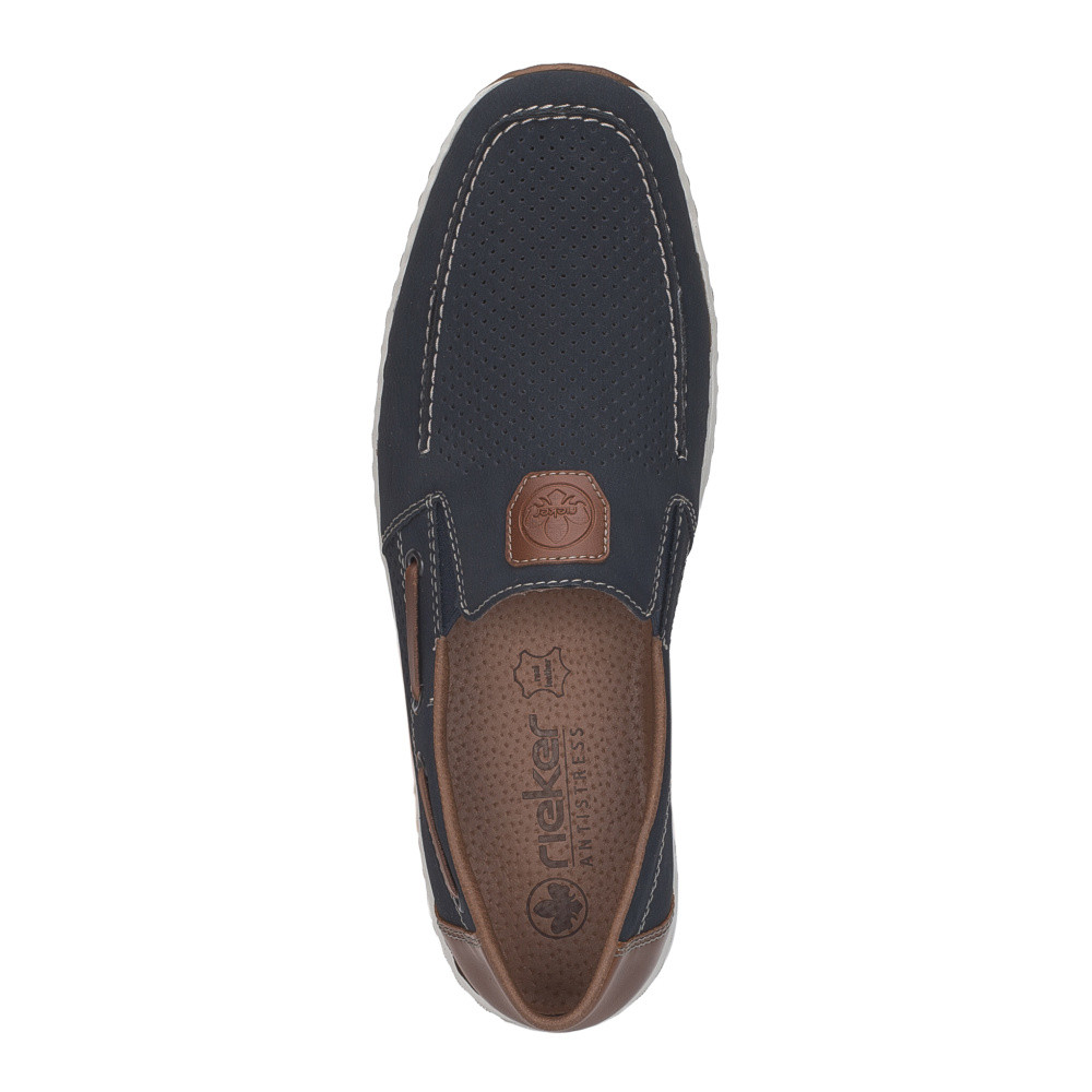 detail Pánské mokasíny RIEKER 08866-15 modrá S6