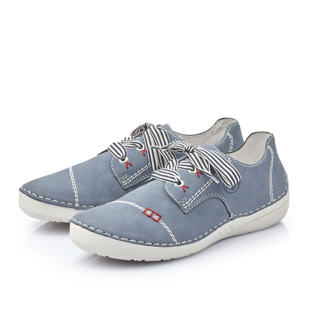 detail Dámské polobotky RIEKER 52520-14 modrá S5