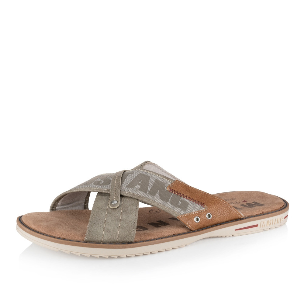 detail Pánské nazouváky MUSTANG MUS-1018656-S2 šedá