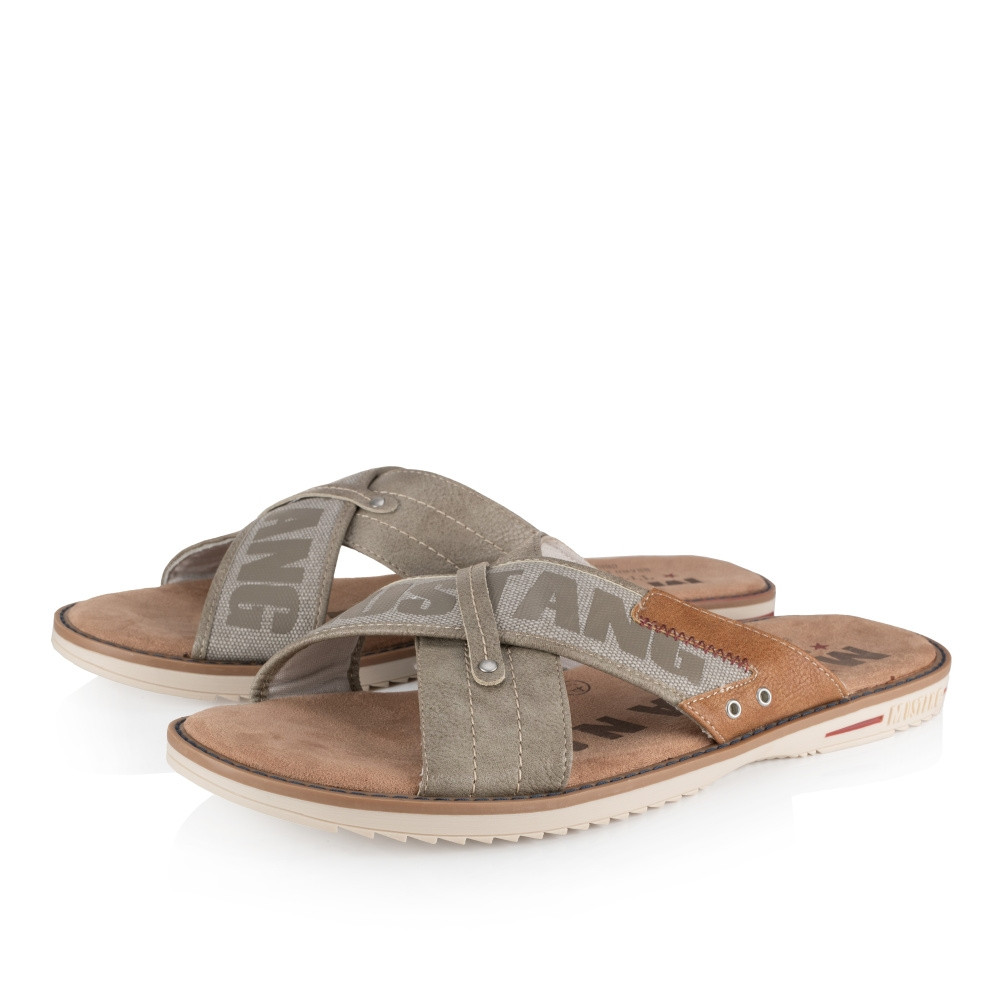 detail Pánské nazouváky MUSTANG MUS-1018656-S2 šedá