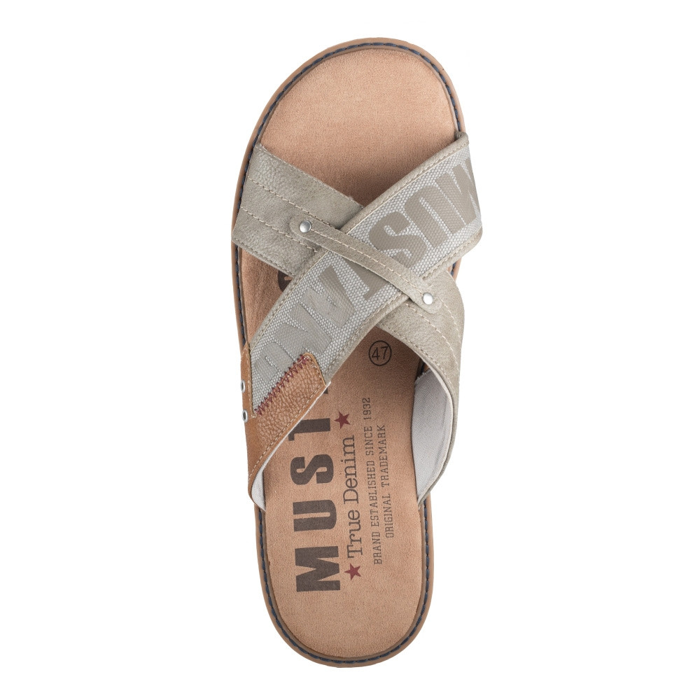 detail Pánské nazouváky MUSTANG MUS-1018656-S2 šedá