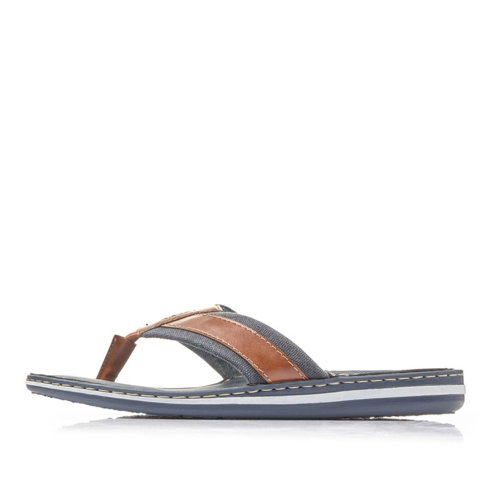 detail Pánské žabky RIEKER 21095-24 hnědá S2