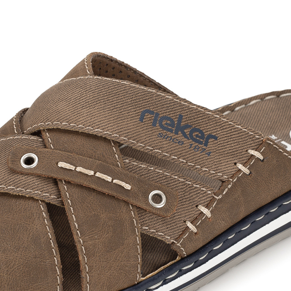 detail Pánske šľapky RIEKER 21599-24 hnedá S5
