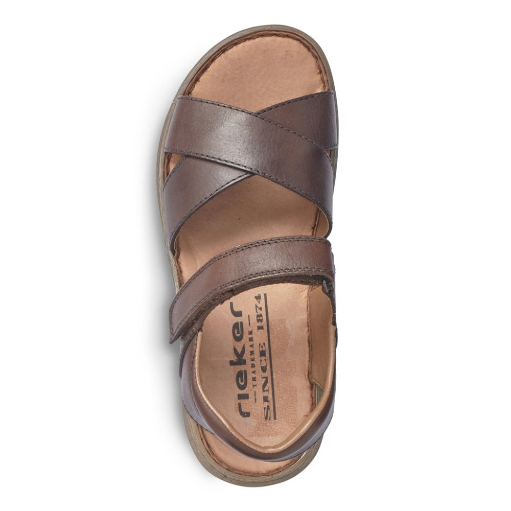 detail Pánské sandály RIEKER RIE-10200161-S2 hnědá
