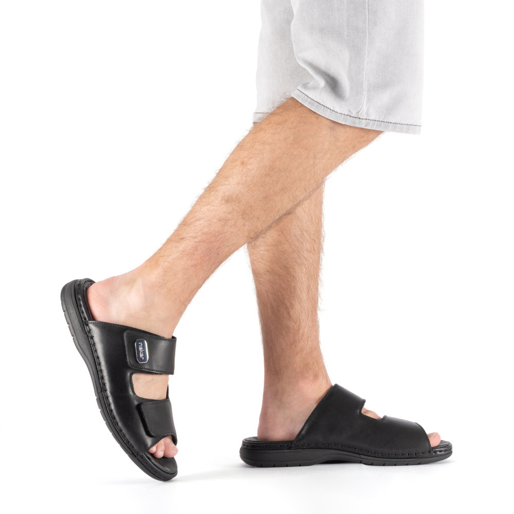 detail Pánské nazouváky RIEKER 25590-00 černá S6