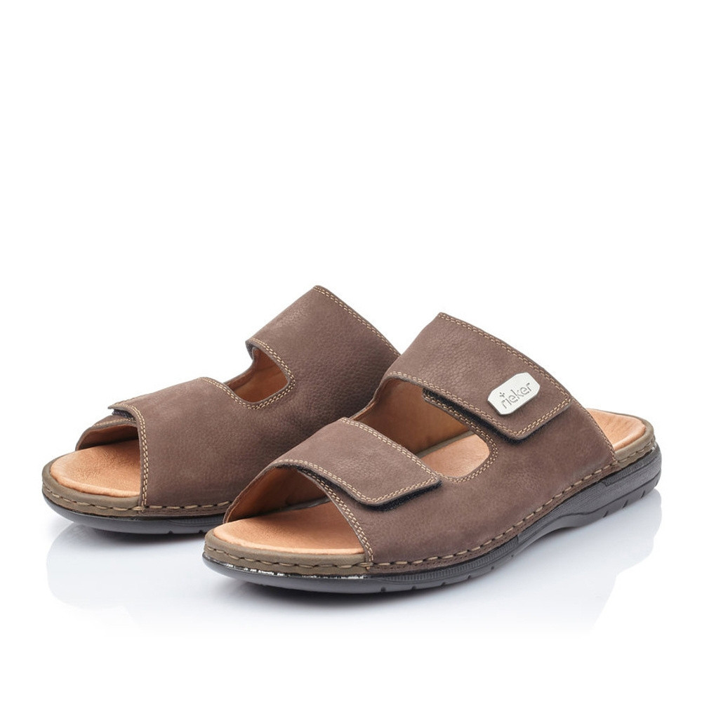 detail Pánske šľapky RIEKER 25590-25 hnedá S5