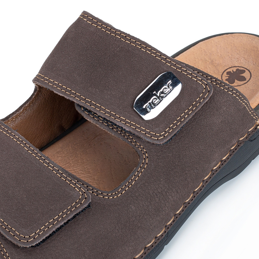 detail Pánske šľapky RIEKER 25590-25 hnedá S6