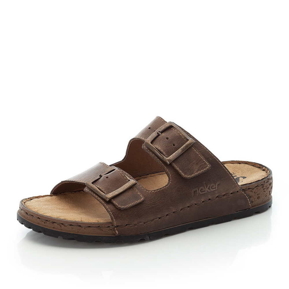 detail Pánské nazouváky RIEKER 25694-25 hnědá S1