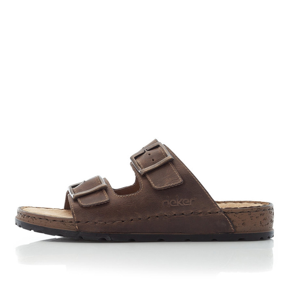 detail Pánské nazouváky RIEKER RIE-10200180-S1 hnědá
