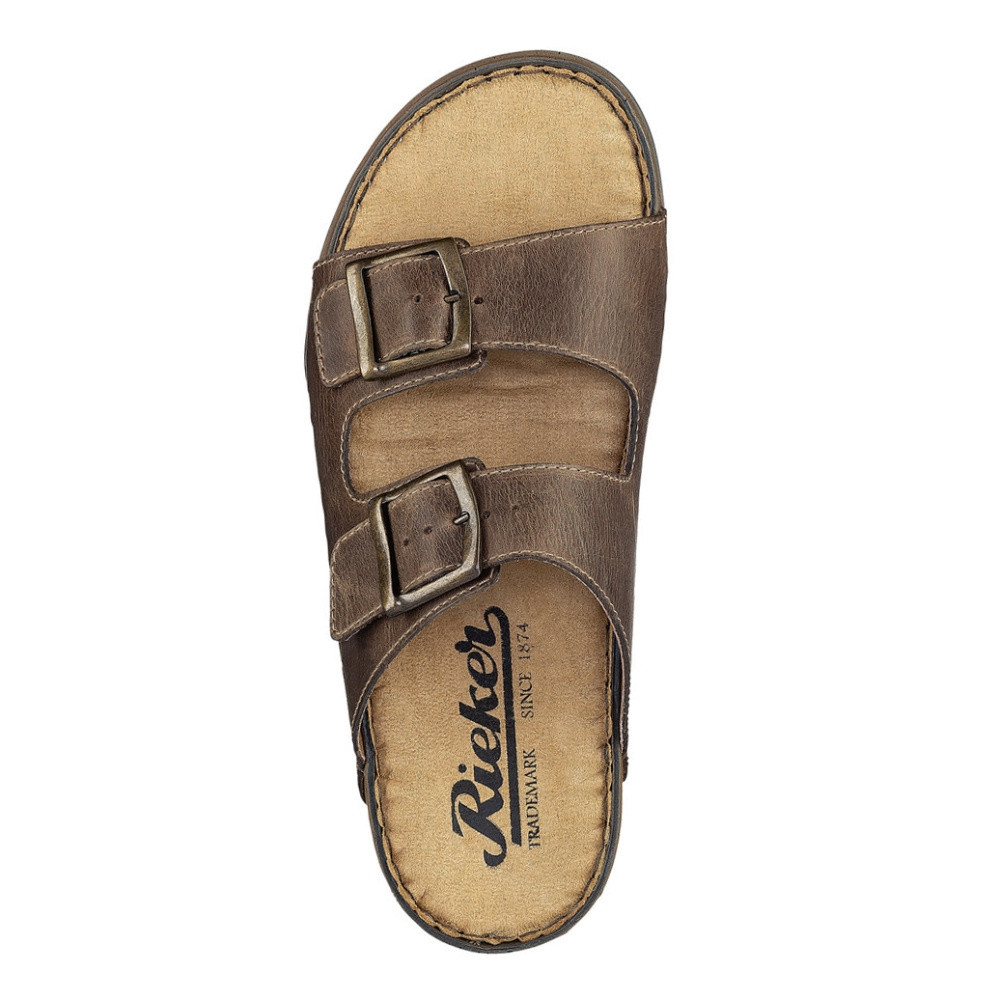 detail Pánské nazouváky RIEKER RIE-10200180-S1 hnědá