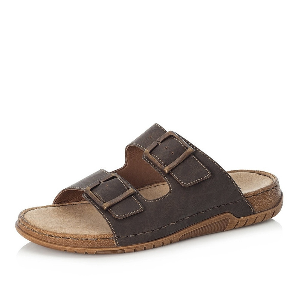 detail Pánské nazouváky RIEKER RIE-10200182-S3 hnědá