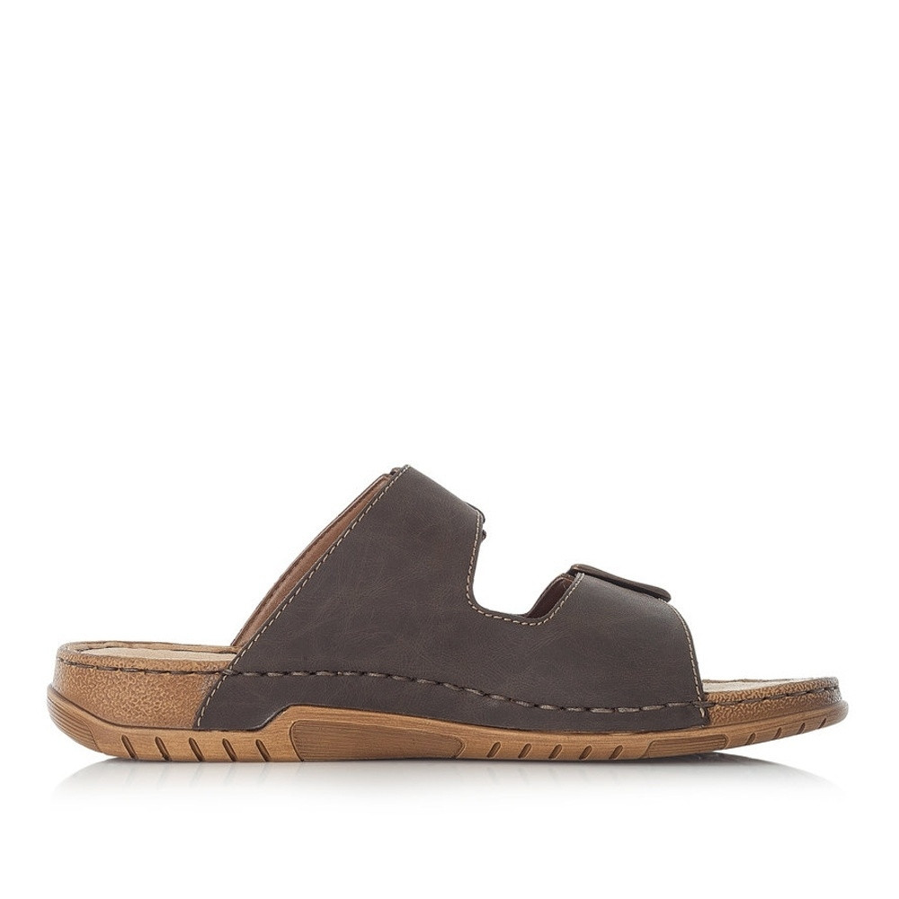 detail Pánské nazouváky RIEKER RIE-10200182-S3 hnědá