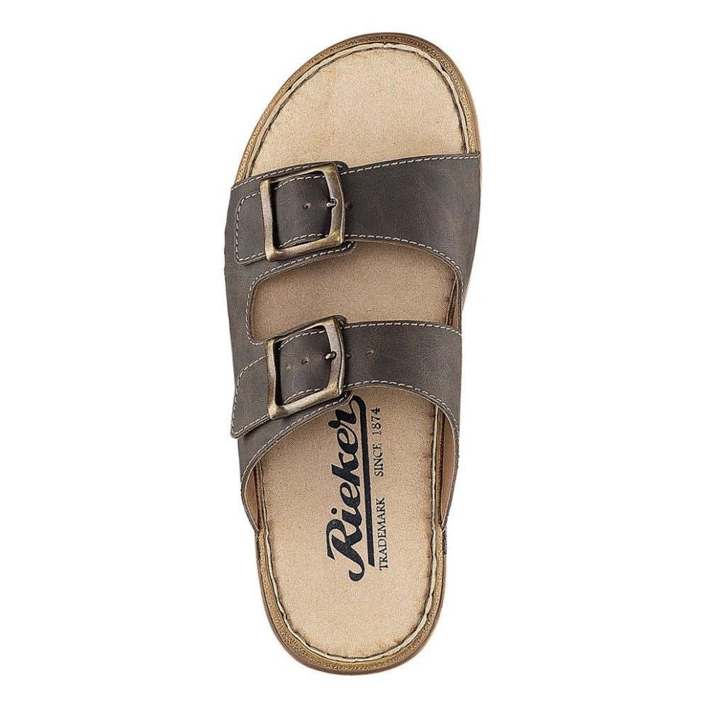 detail Pánské nazouváky RIEKER RIE-10200182-S3 hnědá