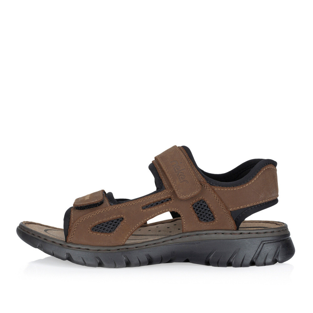detail Pánské sandály RIEKER 26761-26 hnědá S5