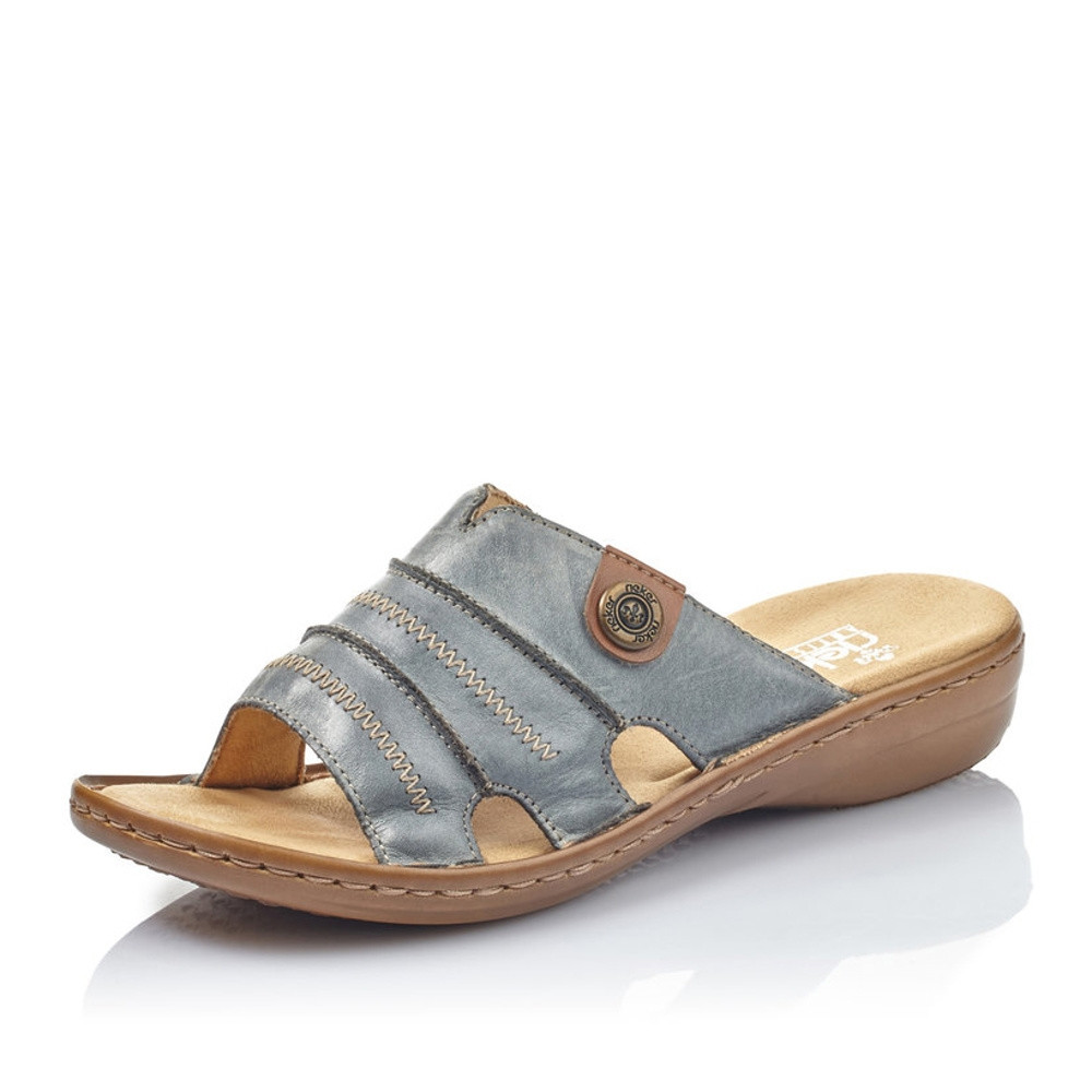 detail Dámské nazouváky RIEKER RIE-10200214-S3 modrá