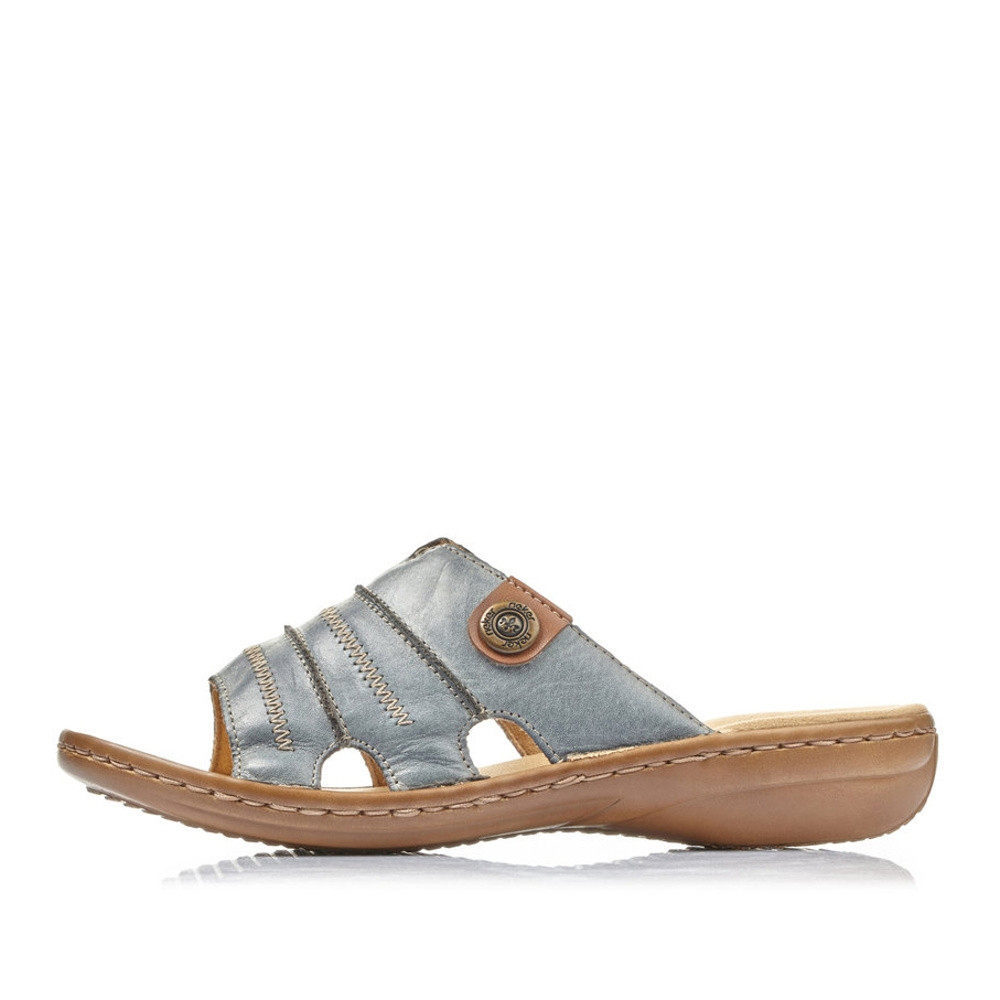 detail Dámské nazouváky RIEKER RIE-10200214-S3 modrá