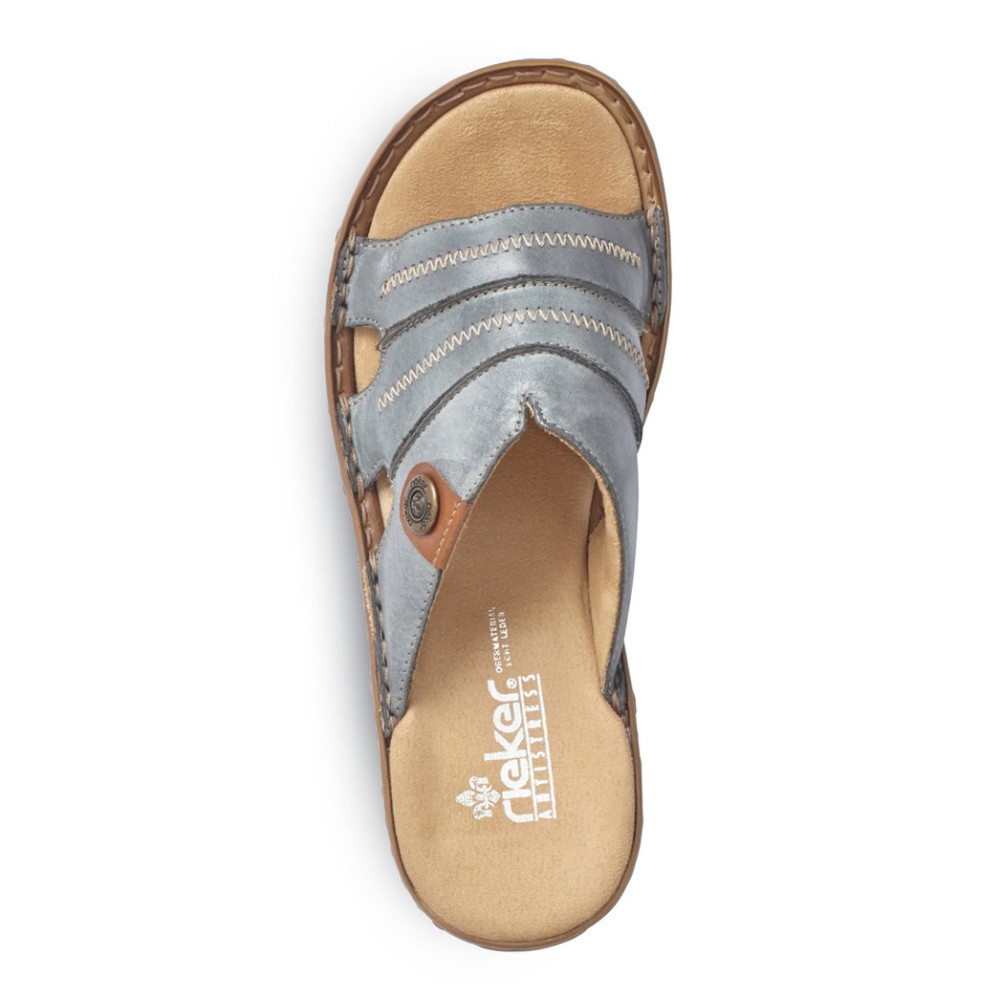 detail Dámské nazouváky RIEKER RIE-10200214-S3 modrá