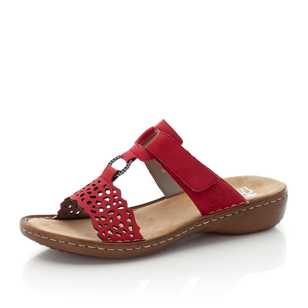 detail Dámské nazouváky RIEKER RIE-10200218-S2 červená