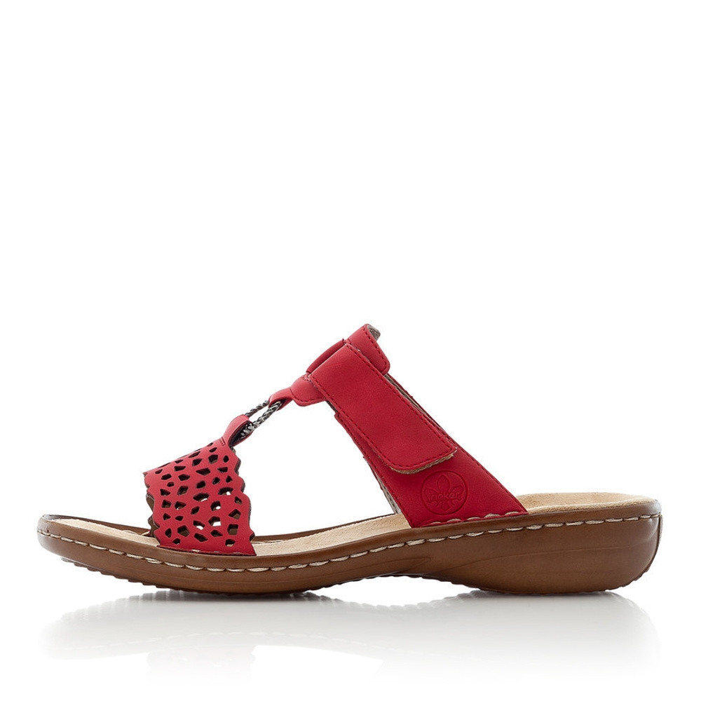 detail Dámské nazouváky RIEKER RIE-10200218-S2 červená