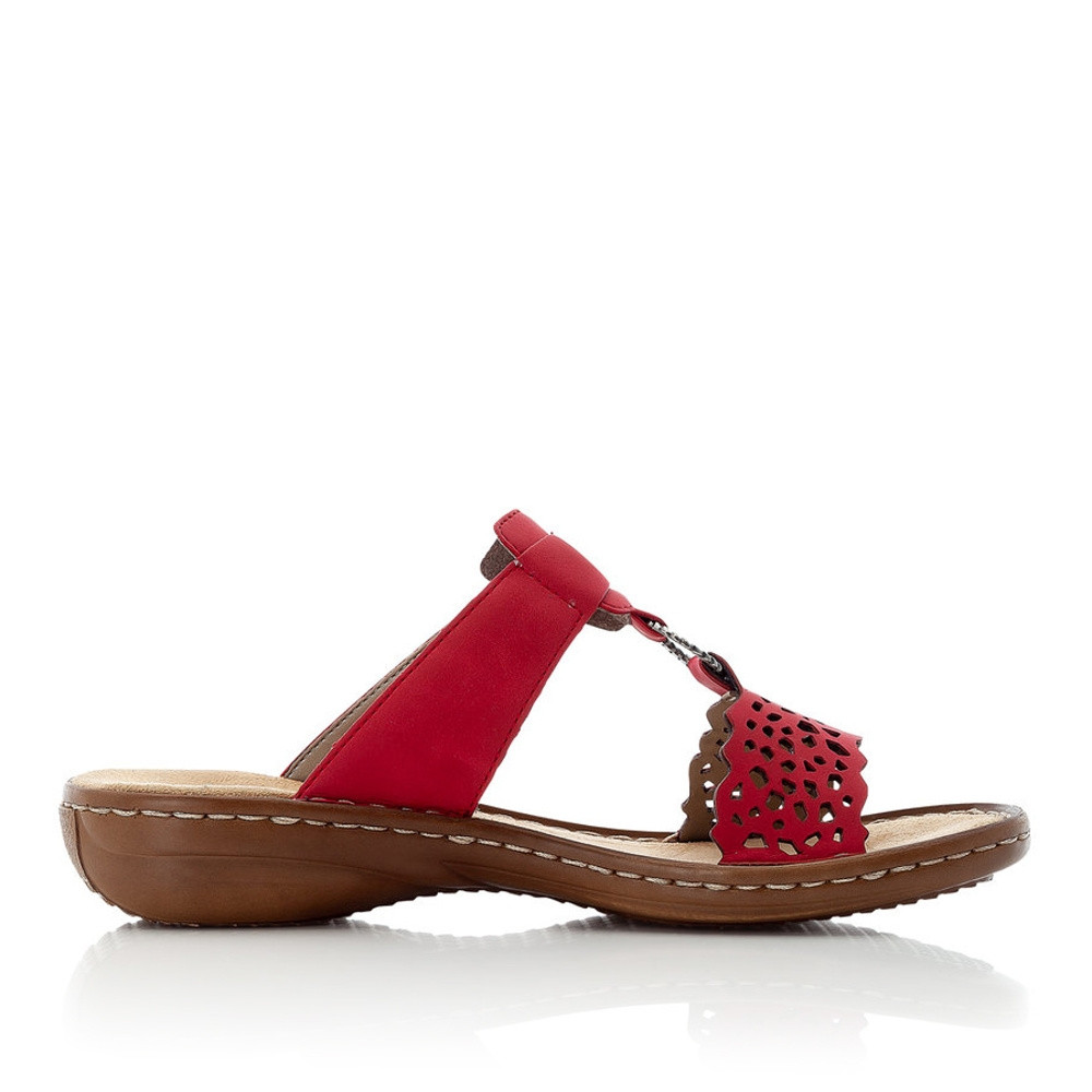 detail Dámské nazouváky RIEKER RIE-10200218-S2 červená