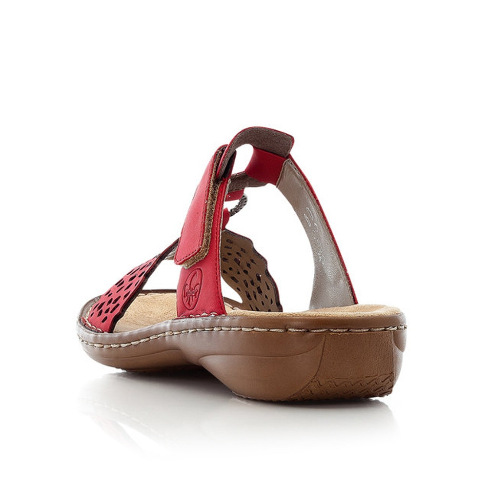 detail Dámské nazouváky RIEKER RIE-10200218-S2 červená