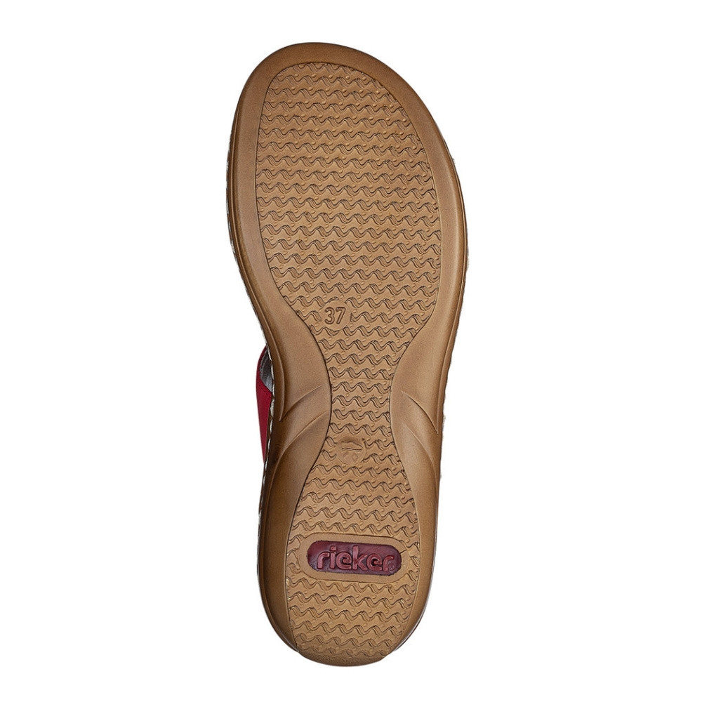 detail Dámské nazouváky RIEKER RIE-10200218-S2 červená