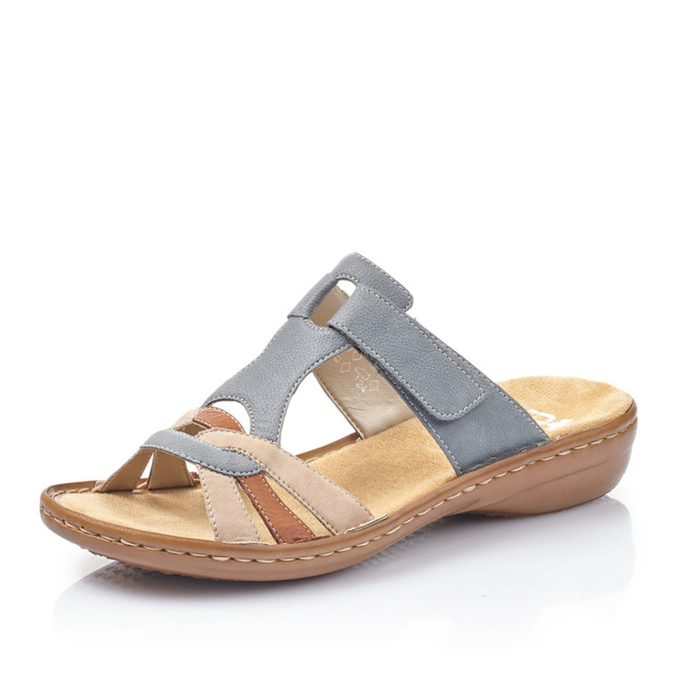 detail Dámské nazouváky RIEKER RIE-10200220-S1 modrá