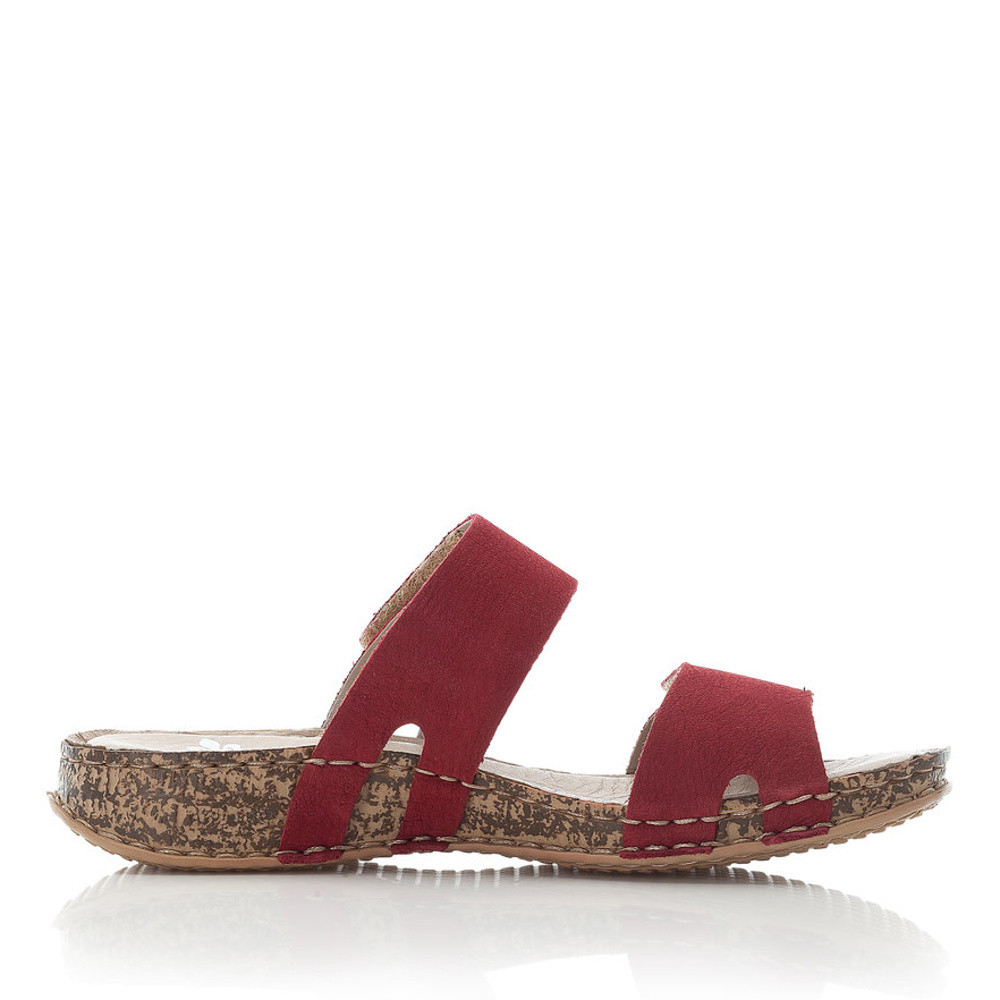 detail Dámské nazouváky RIEKER RIE-10200234-S1 červená