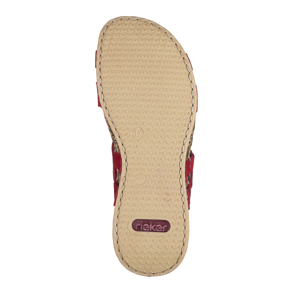 detail Dámské nazouváky RIEKER RIE-10200234-S1 červená