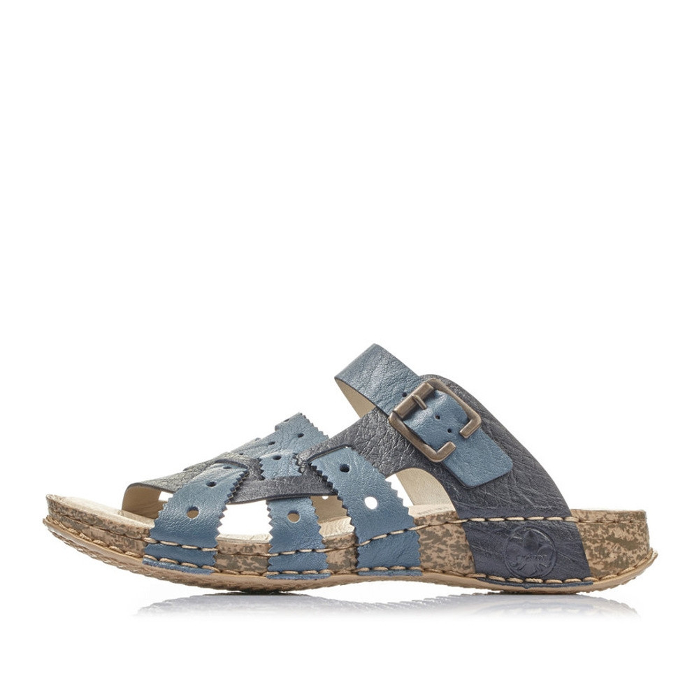 detail Dámské nazouváky RIEKER RIE-10200235-S1 modrá