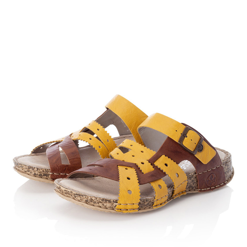 detail Dámské nazouváky RIEKER RIE-10200236-S1 žlutá