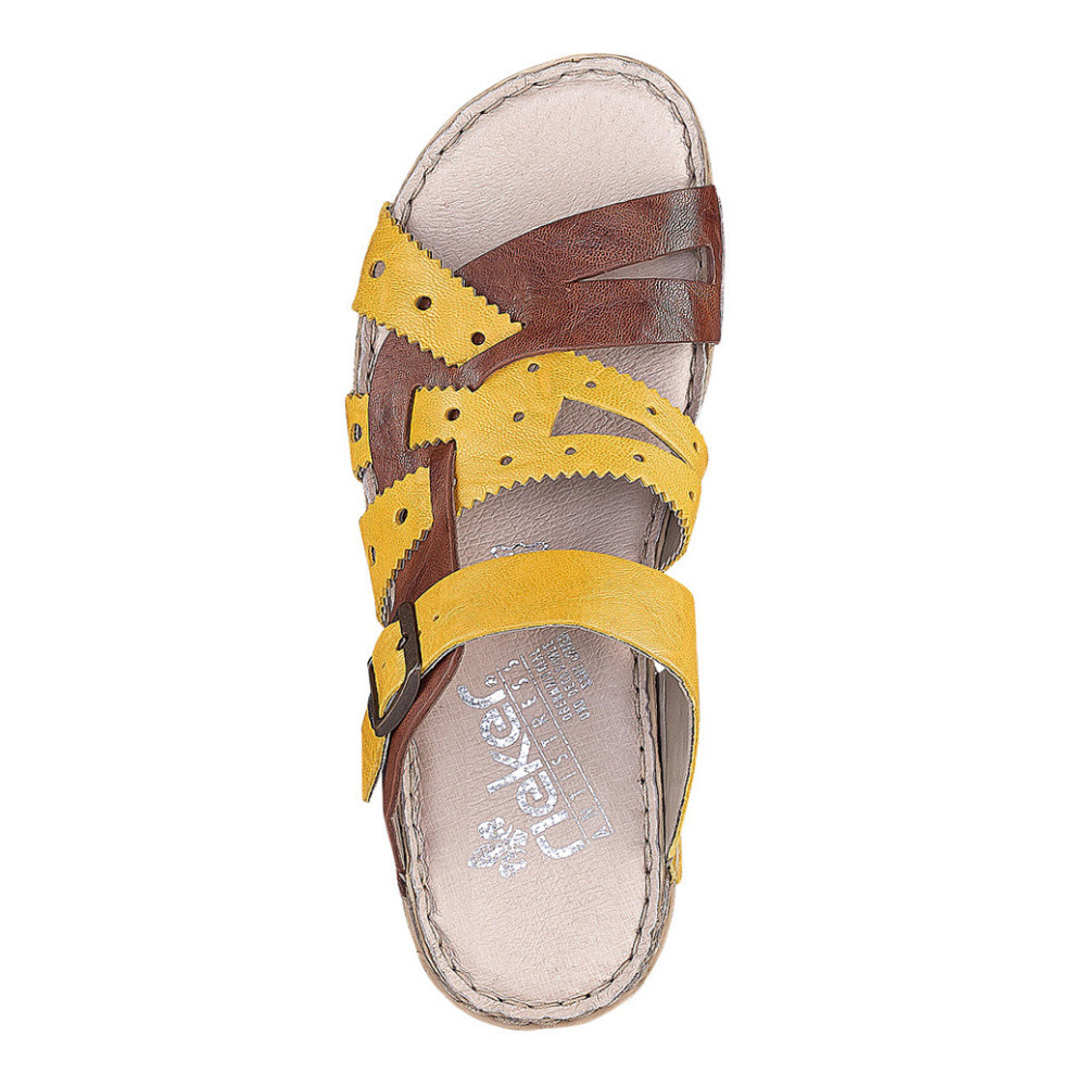 detail Dámské nazouváky RIEKER RIE-10200236-S1 žlutá