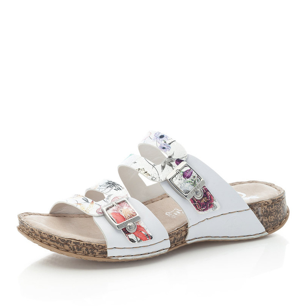 detail Dámské nazouváky RIEKER 61195-90 bílá S1