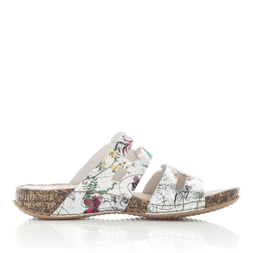 detail Dámské nazouváky RIEKER 61195-90 bílá S1