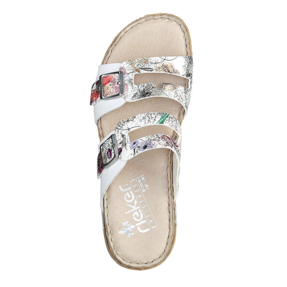 detail Dámské nazouváky RIEKER 61195-90 bílá S1