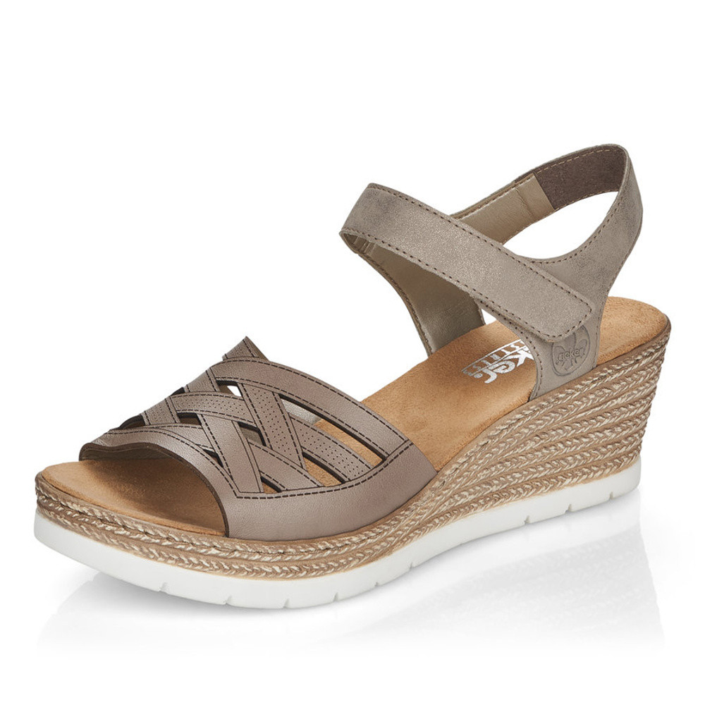 detail Dámské sandály RIEKER RIE-10200249-S1 béžová